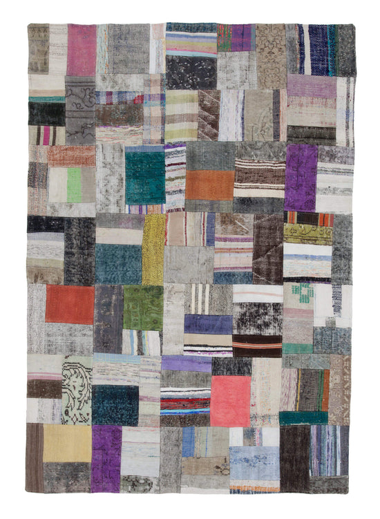 6x8 Multicolor Kilim Patchwork Rug - 22481
