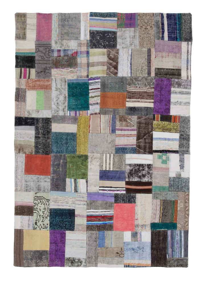 6x8 Multicolor Kilim Patchwork Rug - 22481
