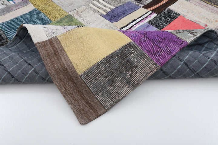 6x8 Multicolor Kilim Patchwork Rug - 22481