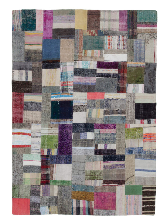6x8 Multicolor Kilim Patchwork Rug - 22482