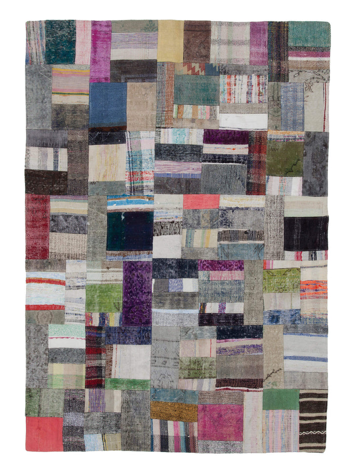 6x8 Multicolor Kilim Patchwork Rug - 22482