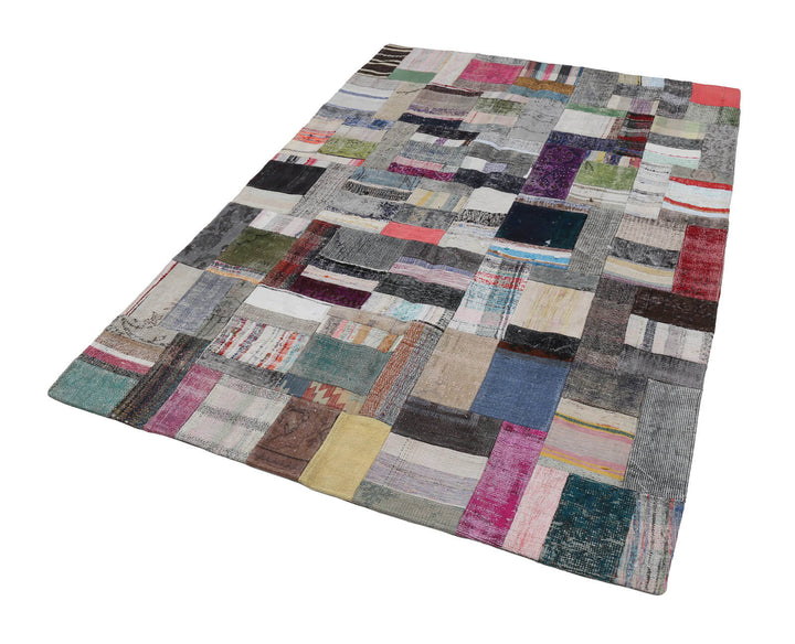 6x8 Multicolor Kilim Patchwork Rug - 22482