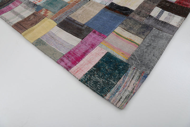 6x8 Multicolor Kilim Patchwork Rug - 22482