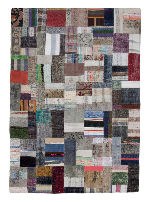 6x8 Multicolor Kilim Patchwork Rug - 22483