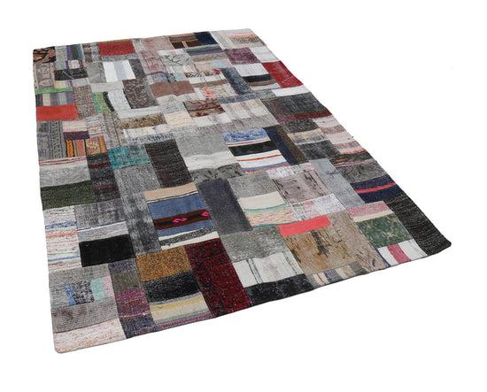 6x8 Multicolor Kilim Patchwork Rug - 22483
