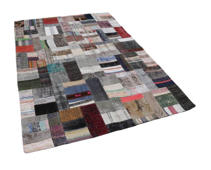6x8 Multicolor Kilim Patchwork Rug - 22483