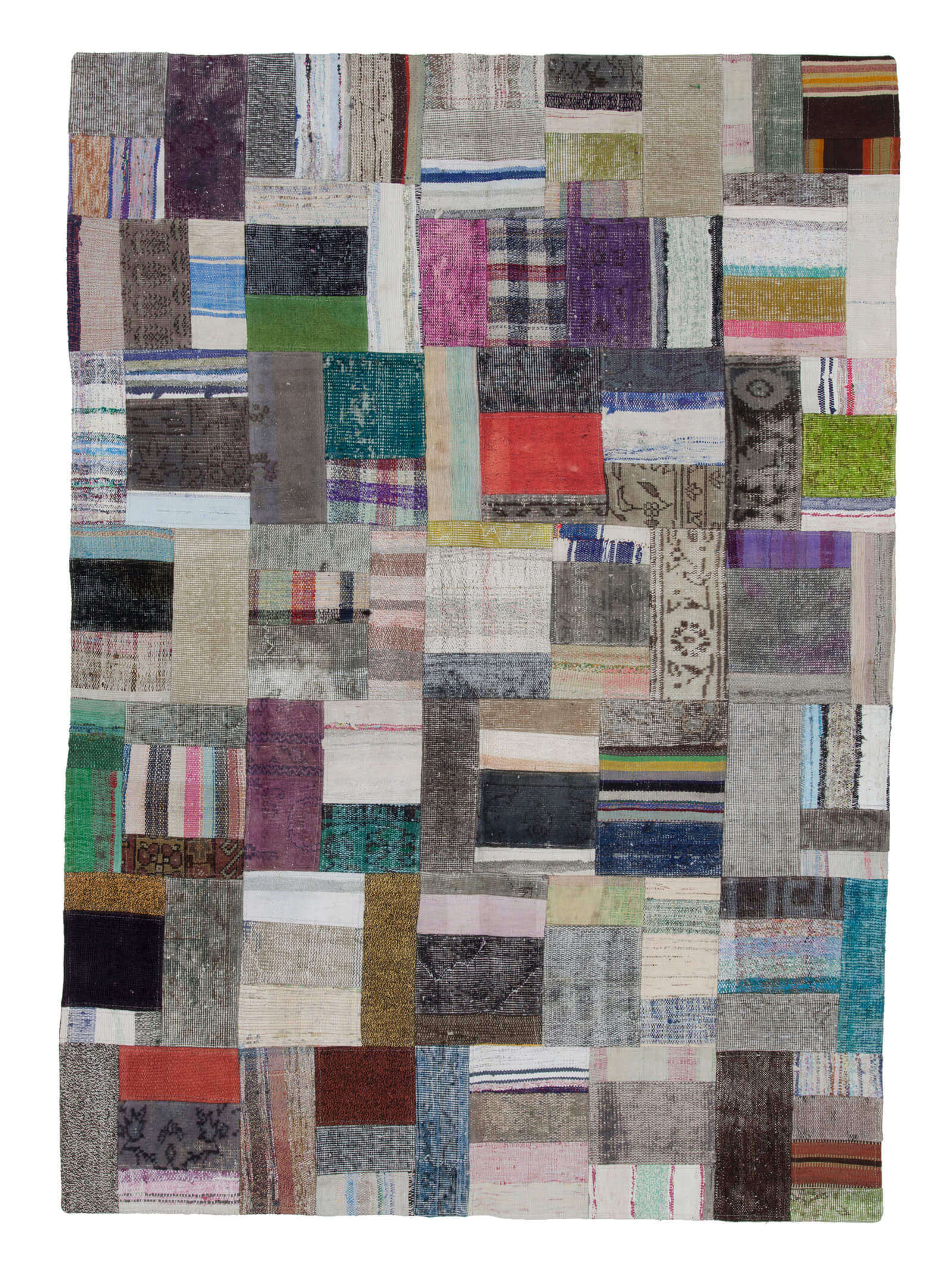 6x8 Multicolor Kilim Patchwork Rug - 22484
