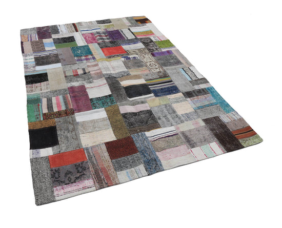 6x8 Multicolor Kilim Patchwork Rug - 22484