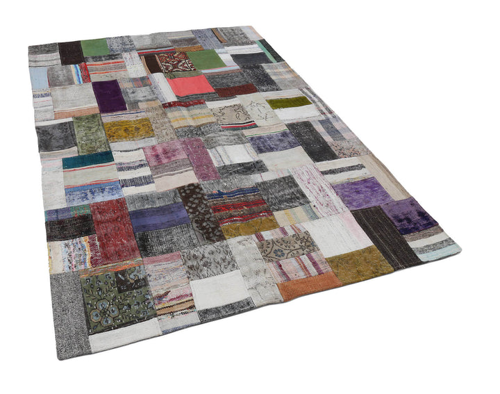 6x8 Multicolor Kilim Patchwork Rug - 22485