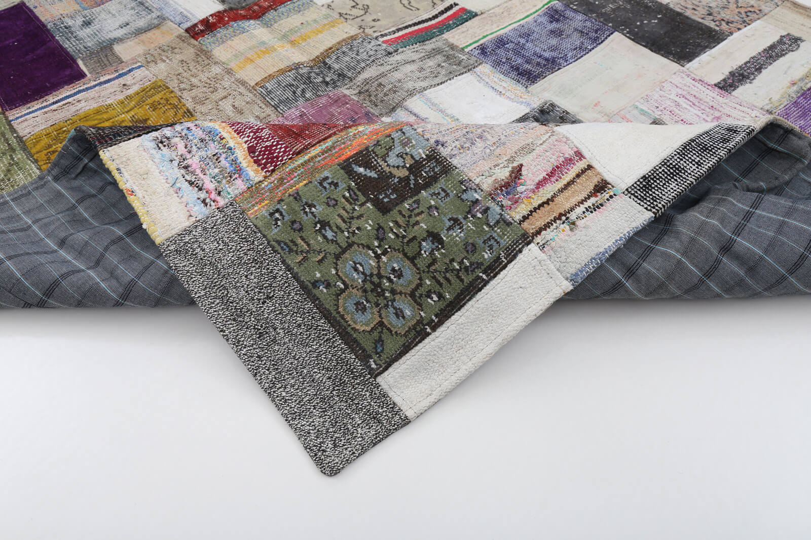 6x8 Multicolor Kilim Patchwork Rug - 22485