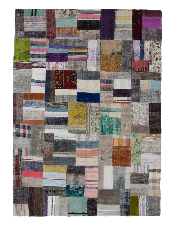 6x8 Multicolor Kilim Patchwork Rug - 22486