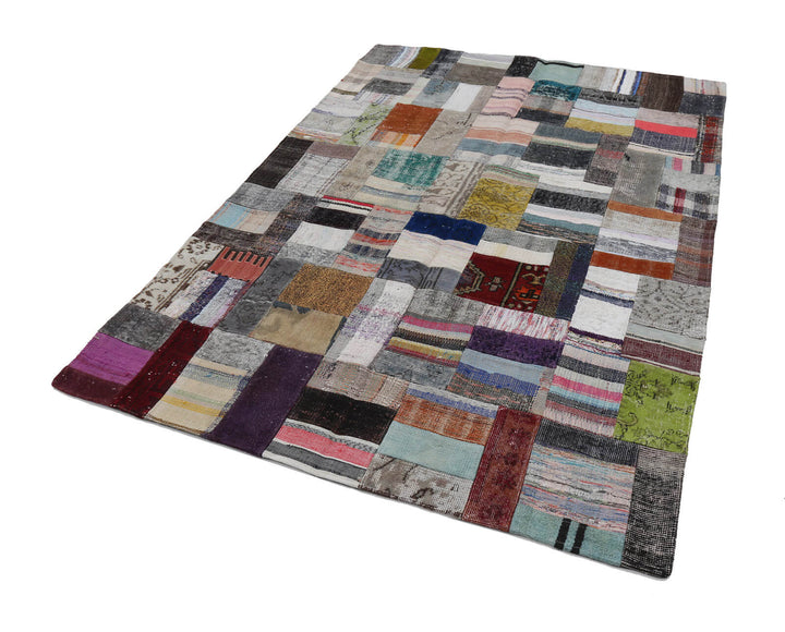 6x8 Multicolor Kilim Patchwork Rug - 22486