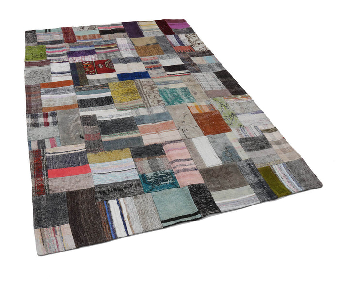 6x8 Multicolor Kilim Patchwork Rug - 22486