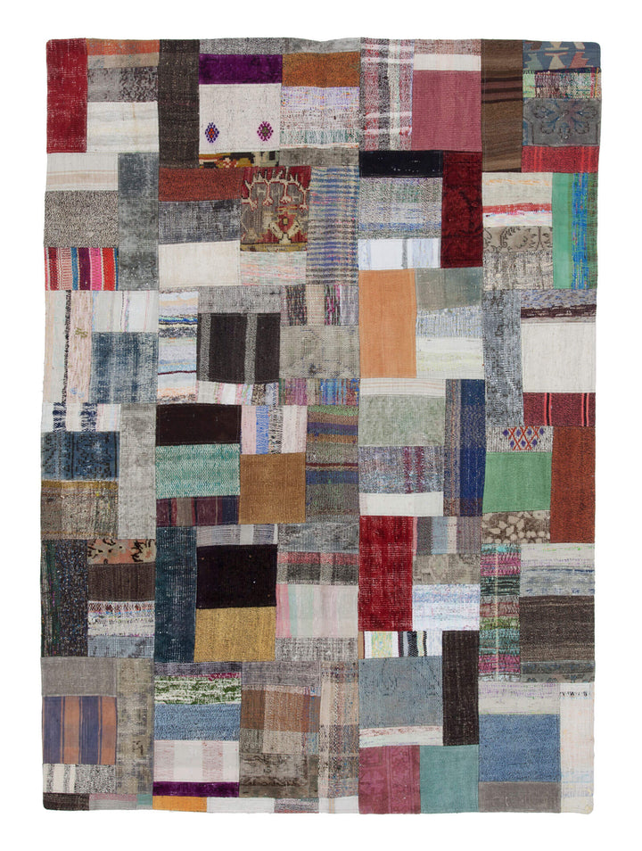 6x8 Multicolor Kilim Patchwork Rug - 22488