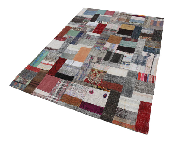 6x8 Multicolor Kilim Patchwork Rug - 22488
