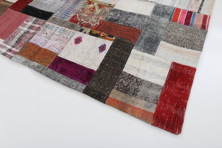 6x8 Multicolor Kilim Patchwork Rug - 22488