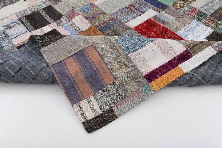 6x8 Multicolor Kilim Patchwork Rug - 22488
