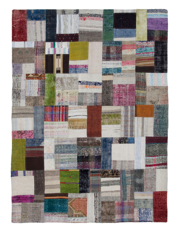 6x8 Multicolor Kilim Patchwork Rug - 22489
