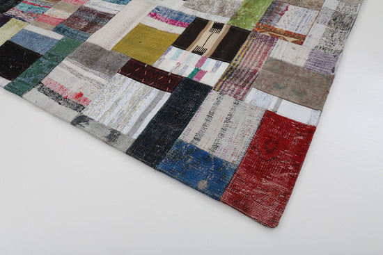 6x8 Multicolor Kilim Patchwork Rug - 22489