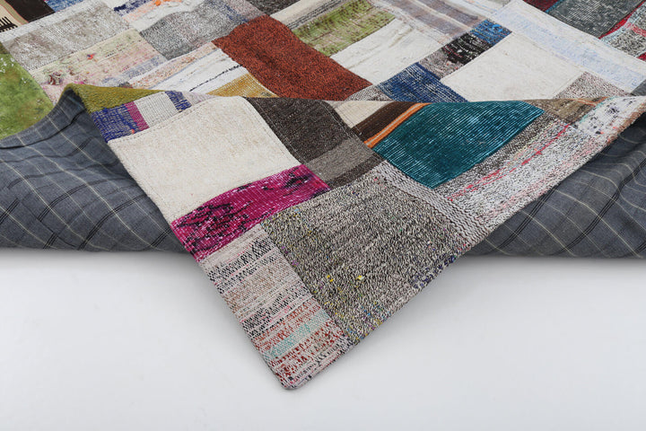 6x8 Multicolor Kilim Patchwork Rug - 22489