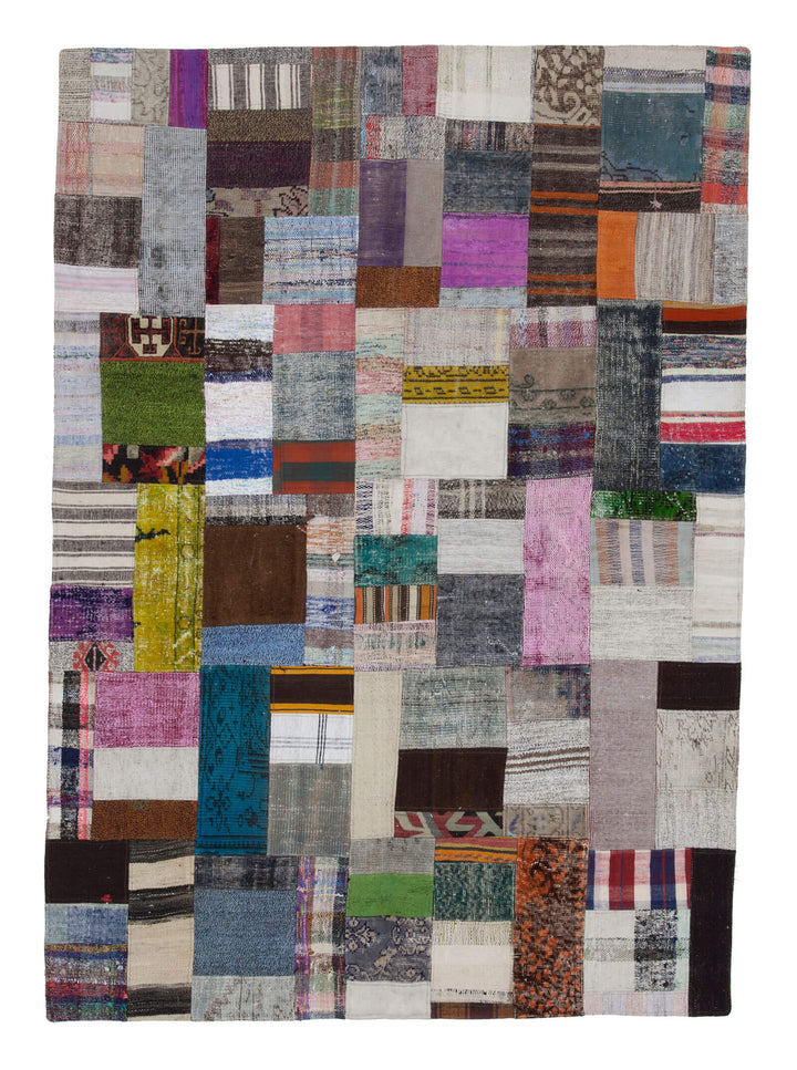 6x8 Multicolor Kilim Patchwork Rug - 22490