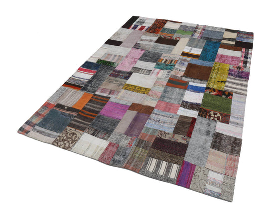 6x8 Multicolor Kilim Patchwork Rug - 22490