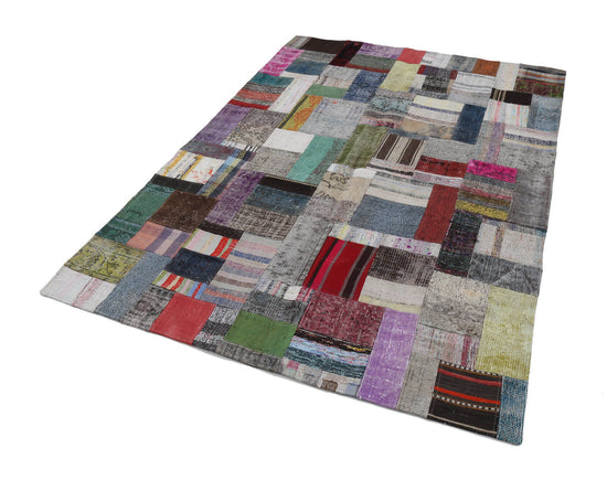 6x8 Multicolor Kilim Patchwork Rug - 22491