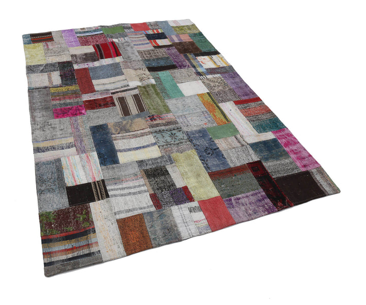 6x8 Multicolor Kilim Patchwork Rug - 22491