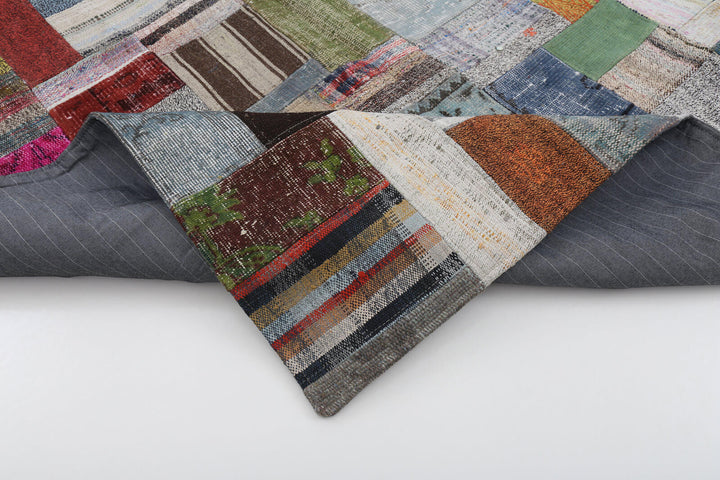 6x8 Multicolor Kilim Patchwork Rug - 22491