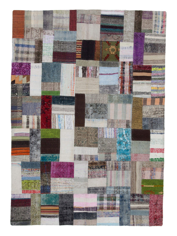 6x8 Multicolor Kilim Patchwork Rug - 22492