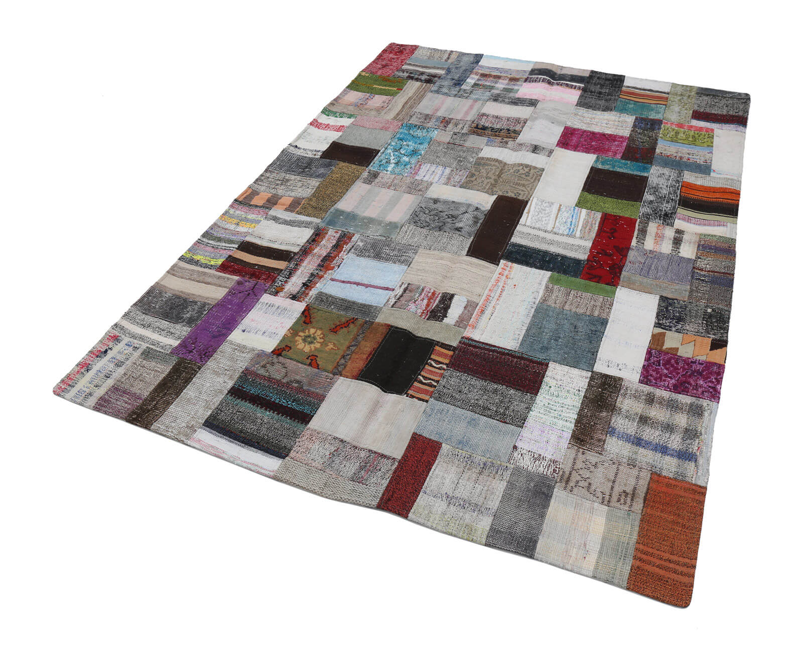 6x8 Multicolor Kilim Patchwork Rug - 22492