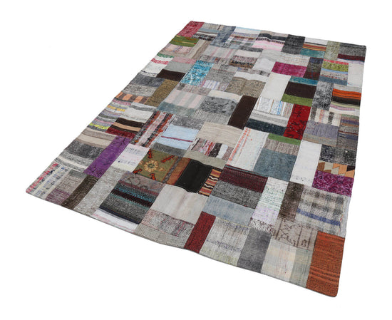 6x8 Multicolor Kilim Patchwork Rug - 22492