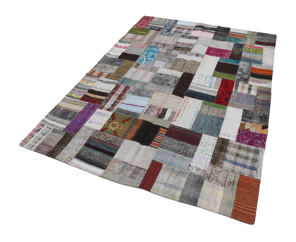 6x8 Multicolor Kilim Patchwork Rug - 22492