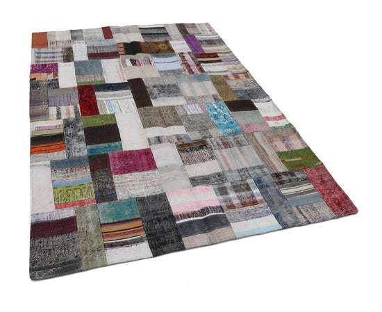 6x8 Multicolor Kilim Patchwork Rug - 22492