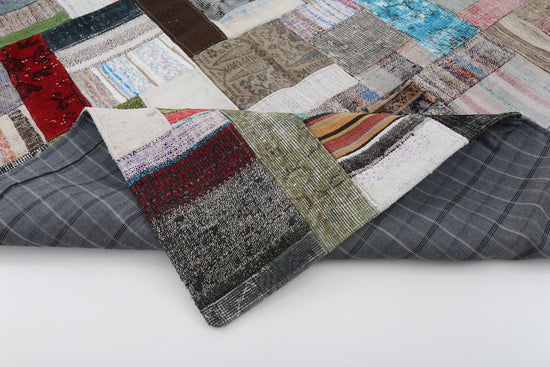 6x8 Multicolor Kilim Patchwork Rug - 22492