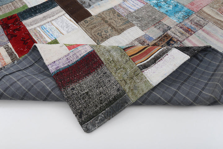 6x8 Multicolor Kilim Patchwork Rug - 22492