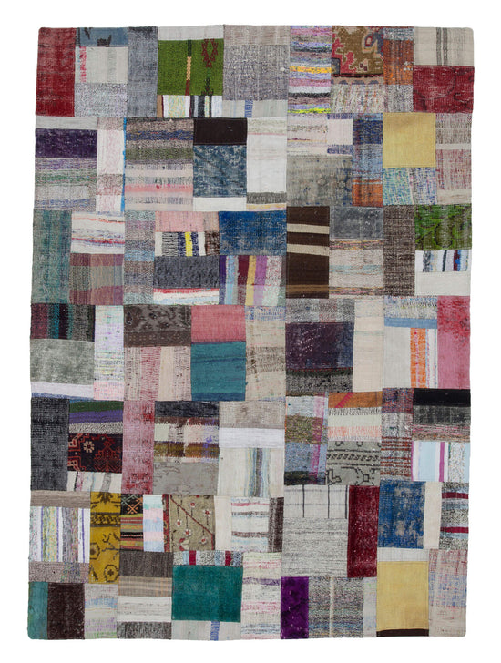 6x8 Multicolor Kilim Patchwork Rug - 22493