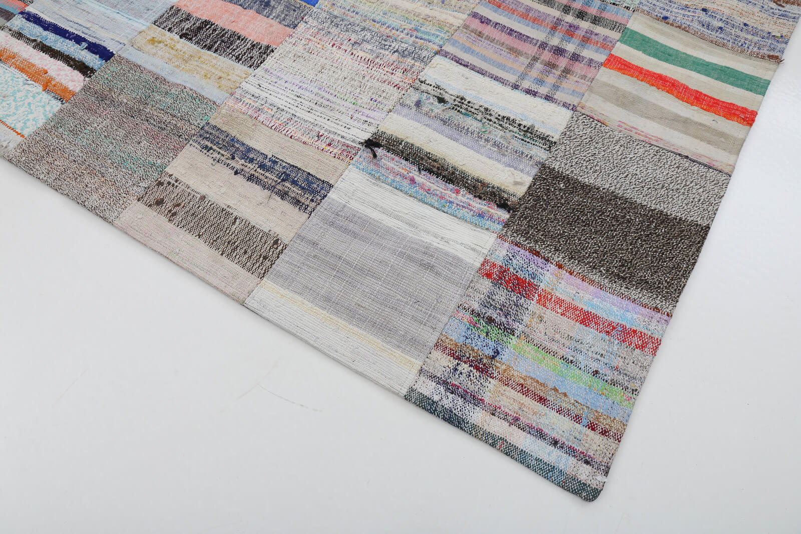 7x10 Multicolor Kilim Patchwork Rug - 22495