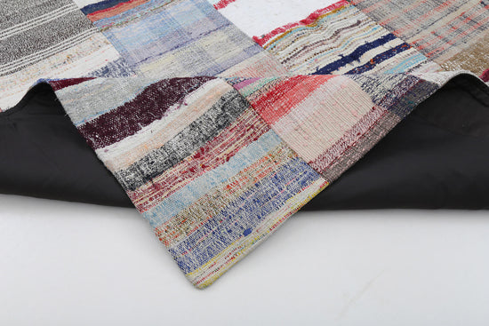 7x10 Multicolor Kilim Patchwork Rug - 22498
