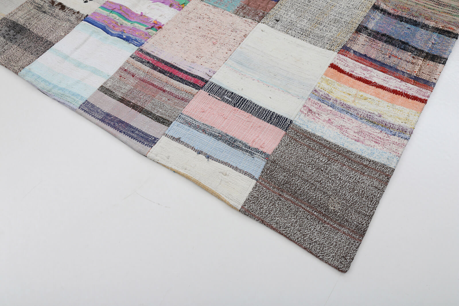 7x10 Multicolor Kilim Patchwork Rug - 22499