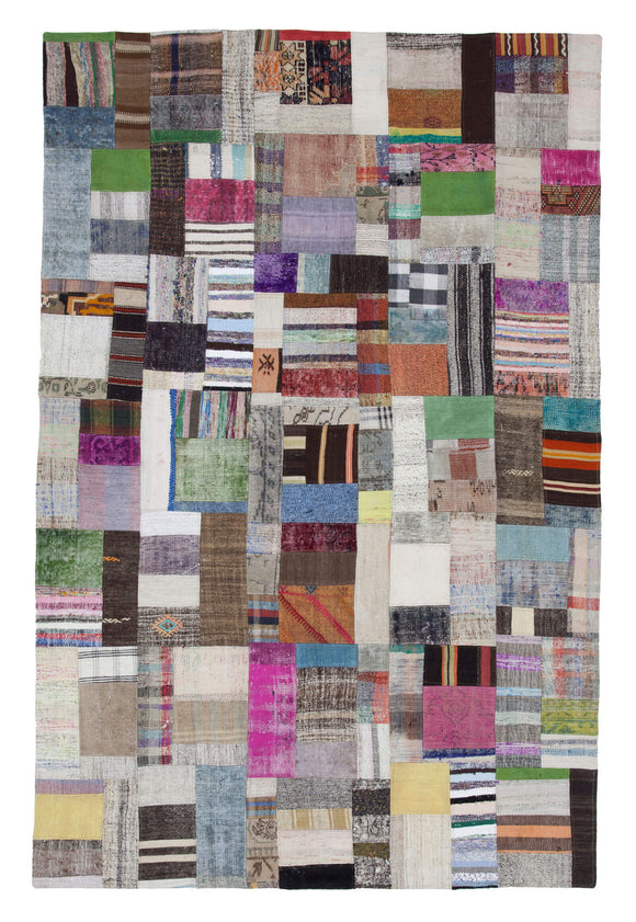 6x10 Multicolor Kilim Patchwork Rug - 22505