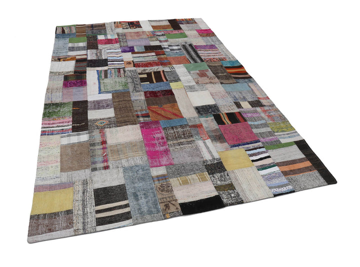 6x10 Multicolor Kilim Patchwork Rug - 22505