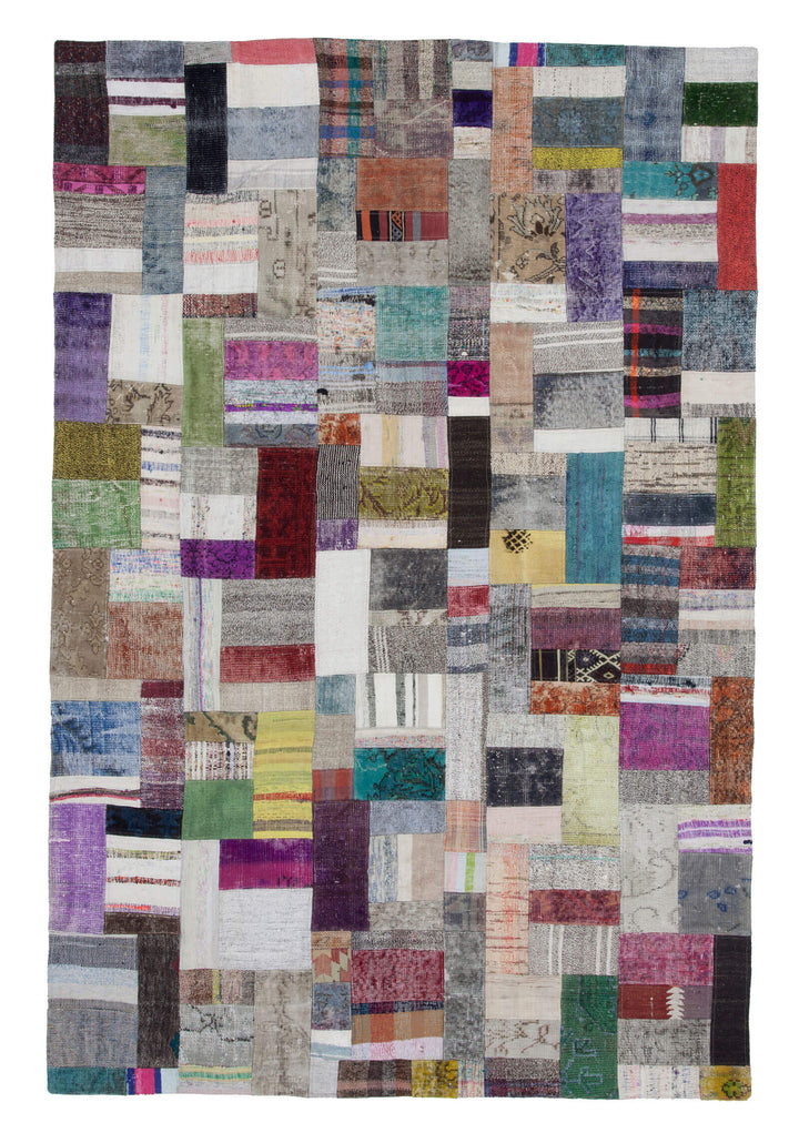 7x10 Multicolor Kilim Patchwork Rug - 22506