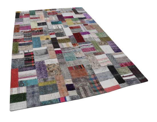 7x10 Multicolor Kilim Patchwork Rug - 22506