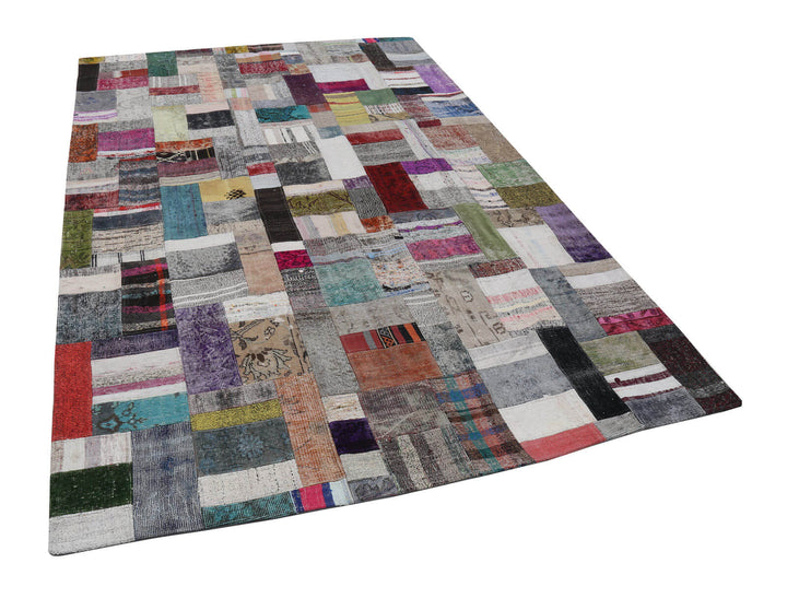 7x10 Multicolor Kilim Patchwork Rug - 22506