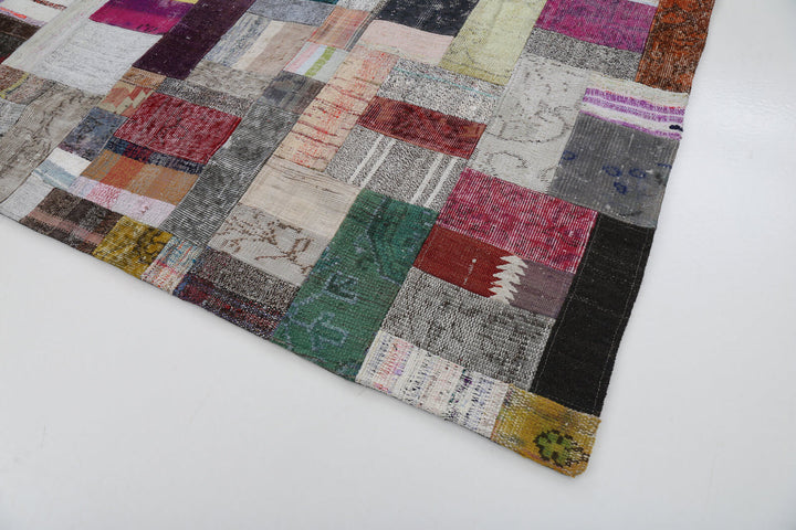 7x10 Multicolor Kilim Patchwork Rug - 22506