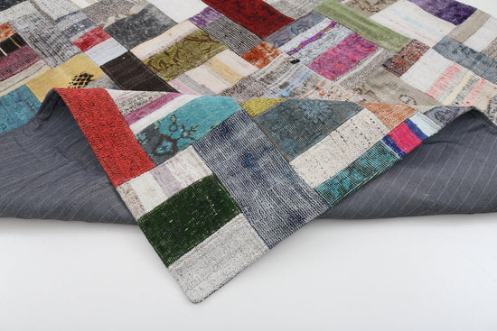7x10 Multicolor Kilim Patchwork Rug - 22506