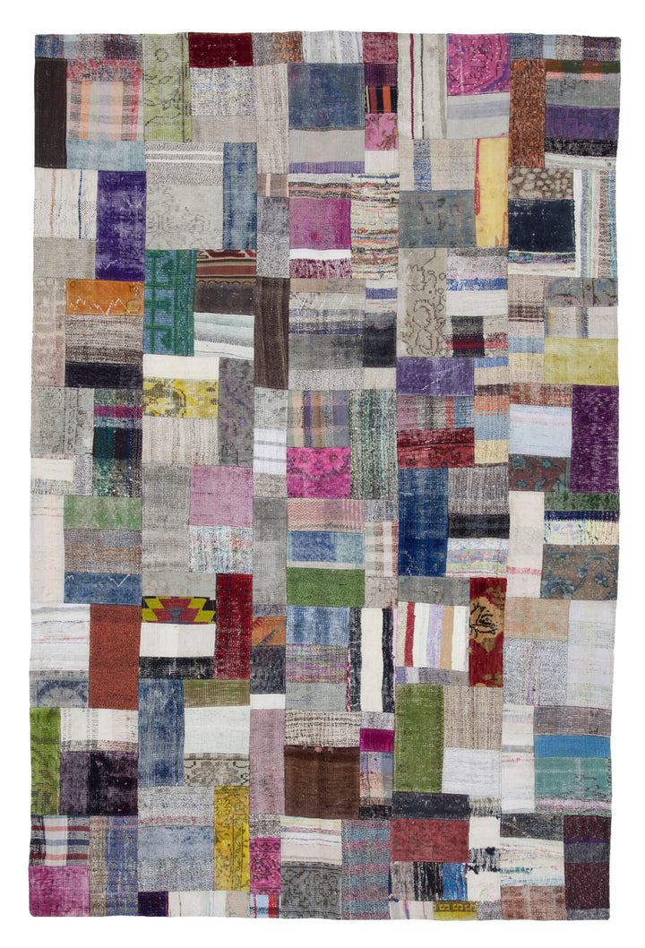 7x10 Multicolor Kilim Patchwork Rug - 22507