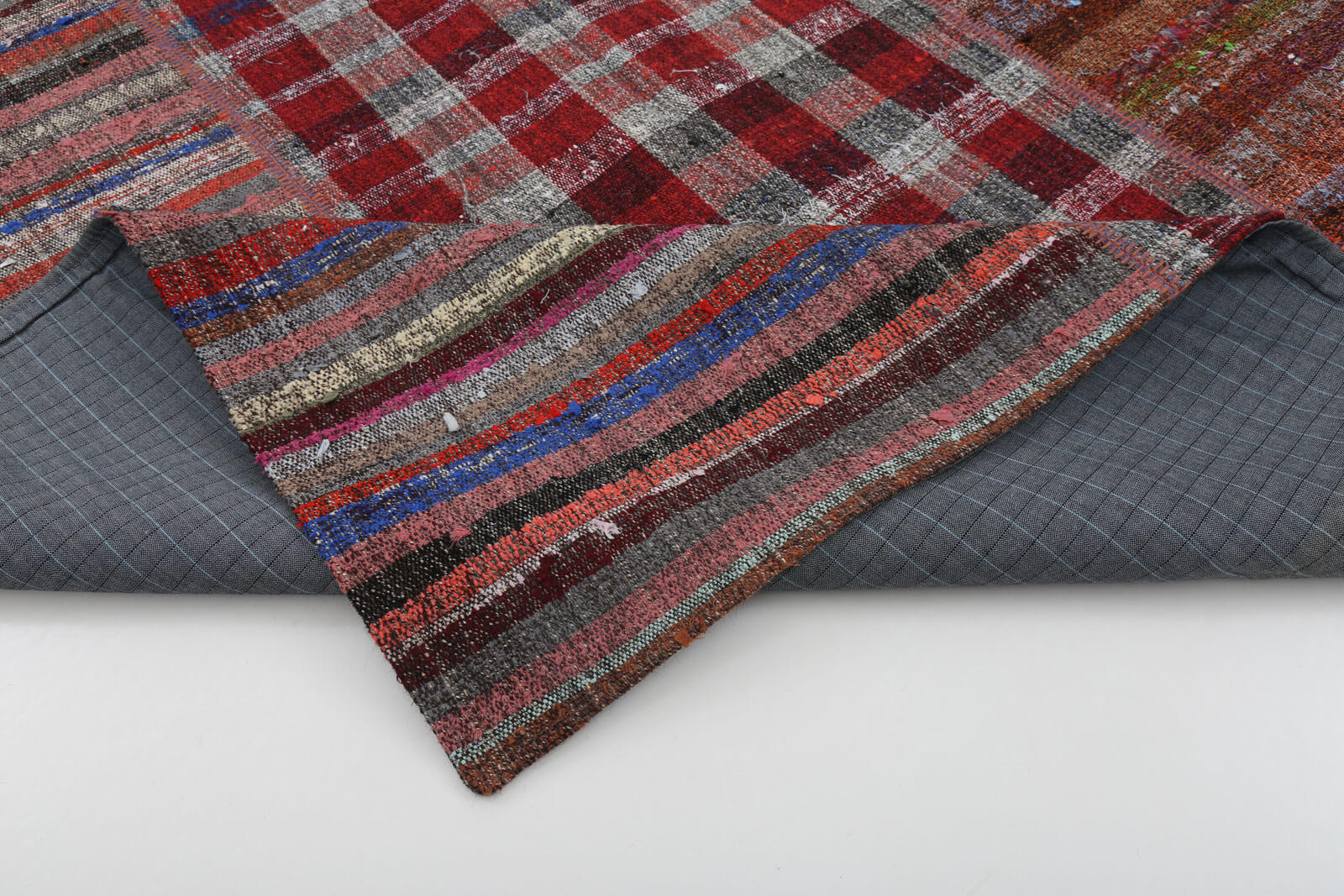 7x10 Multicolor Kilim Patchwork Rug - 22511