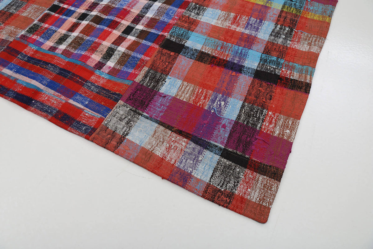 7x10 Multicolor Kilim Patchwork Rug - 22512